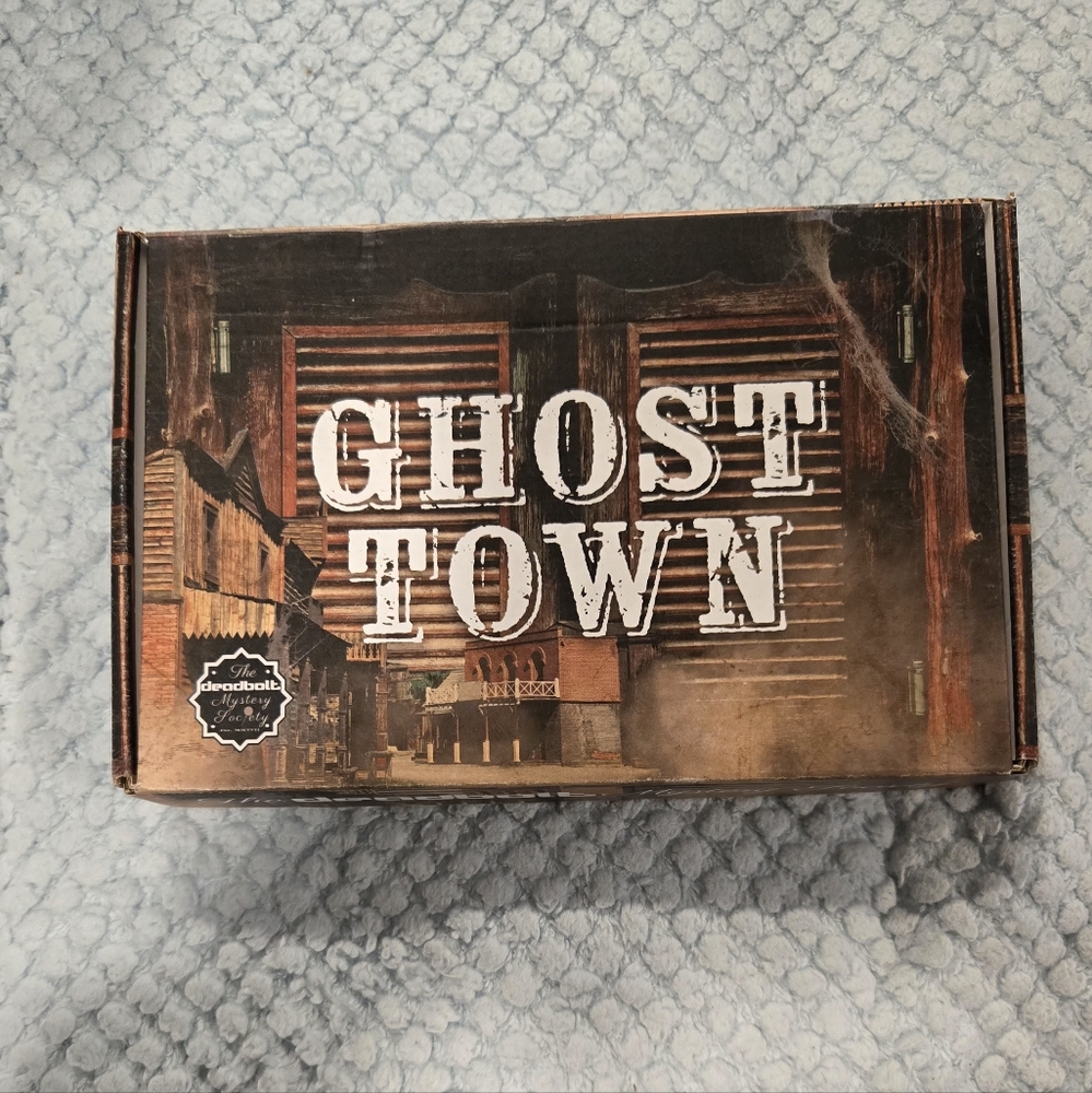 Deadbolt Mystery Society Ghost Town Board Game